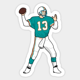 the quarterback marino Sticker